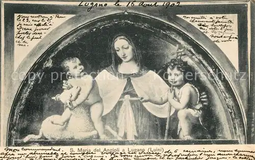 AK / Ansichtskarte Lugano_Lago_di_Lugano San Maria del Angioli Lugano_Lago_di_Lugano