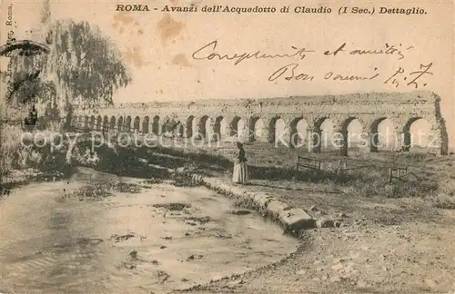 AK / Ansichtskarte Roma_Rom Avanzi dell Acquedotto di Claudio Dettaglio Roma_Rom