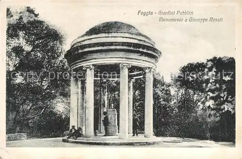 AK / Ansichtskarte Foggia Giardini Pubbliei Monumento a Giuseppe Rosati Foggia