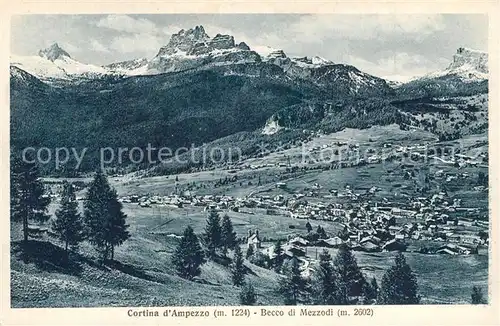 AK / Ansichtskarte Cortina_d_Ampezzo Becco di Mezzodi Cortina_d_Ampezzo