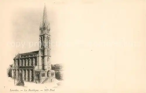 AK / Ansichtskarte Lourdes_Hautes_Pyrenees Basilique  Lourdes_Hautes_Pyrenees