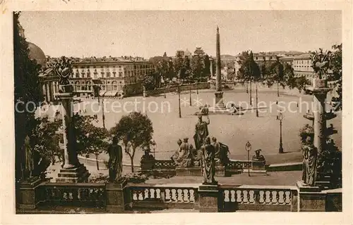 AK / Ansichtskarte Roma_Rom Piazza del Popolo  Roma_Rom