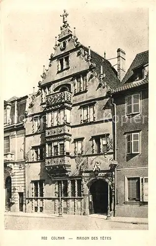 AK / Ansichtskarte Colmar_Haut_Rhin_Elsass Maison des Tetes Colmar_Haut_Rhin_Elsass