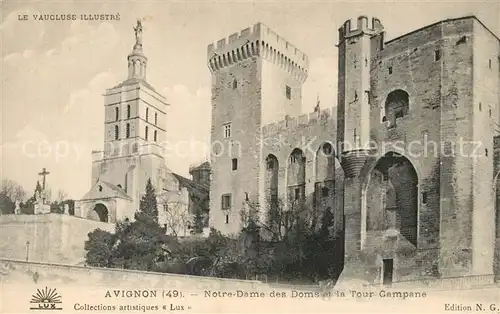 AK / Ansichtskarte Avignon_Vaucluse Notre Dame des Doms Tour Campane Avignon Vaucluse