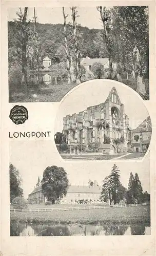 AK / Ansichtskarte Longpont_Aisne Chateau Eglise Longpont Aisne