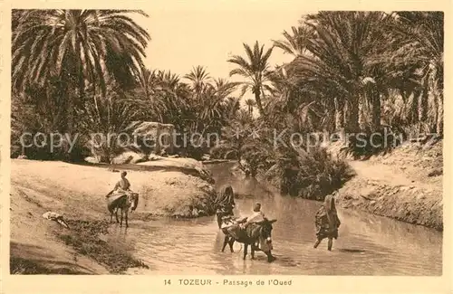 AK / Ansichtskarte Tozeur Passage de l Oued Tozeur