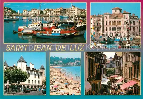 AK / Ansichtskarte Saint Jean de Luz Port Maison de Infante Maison de Lous XIV PLage Saint Jean de Luz
