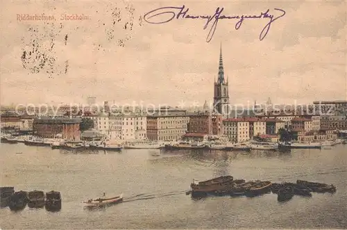 AK / Ansichtskarte Stockholm Riddarholmen Stockholm