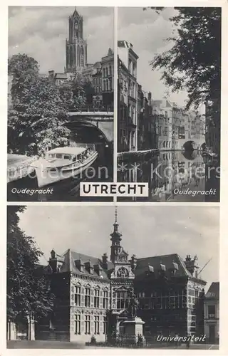 AK / Ansichtskarte Utrecht Oudegracht Universiteit Utrecht