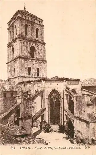 AK / Ansichtskarte Arles_Bouches du Rhone Abside de l`Eglise Saint Trophime Arles_Bouches du Rhone