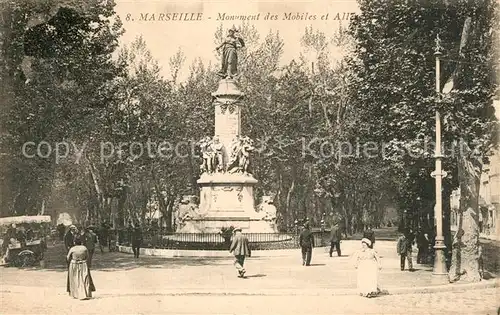 AK / Ansichtskarte Marseille_Bouches du Rhone Monument des Mobiles Marseille