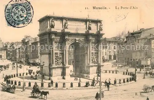 AK / Ansichtskarte Marseille_Bouches du Rhone Porte d`Aix Marseille