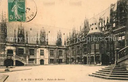 AK / Ansichtskarte Rouen Palais de Justice Rouen