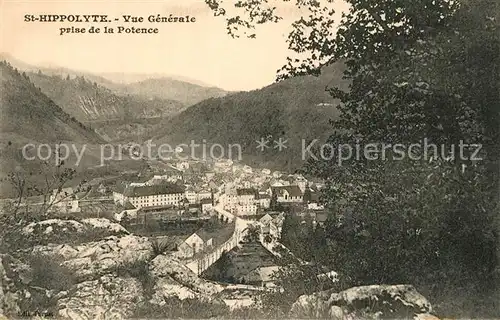 AK / Ansichtskarte Saint Hippolyte_Doubs prise de la Potence Saint Hippolyte Doubs