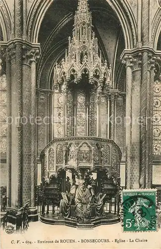 AK / Ansichtskarte Bonsecours_France Eglise la Chaire Bonsecours France