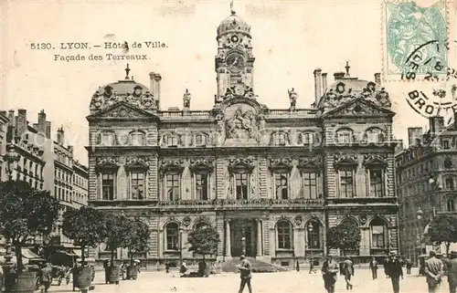 AK / Ansichtskarte Lyon_France Hotel de Ville Facade des Terreaux Lyon France