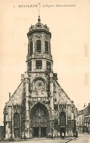 AK / Ansichtskarte Honfleur Eglise Saint Leonard Honfleur