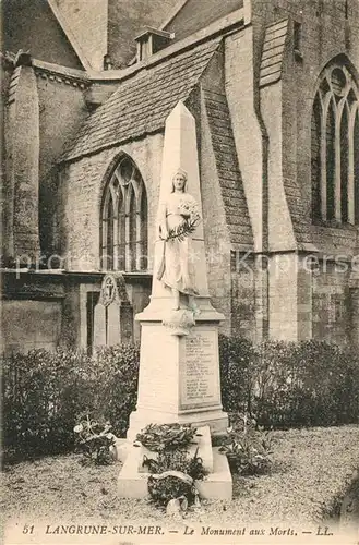 AK / Ansichtskarte Langrune sur Mer Monument aux Morts Langrune sur Mer