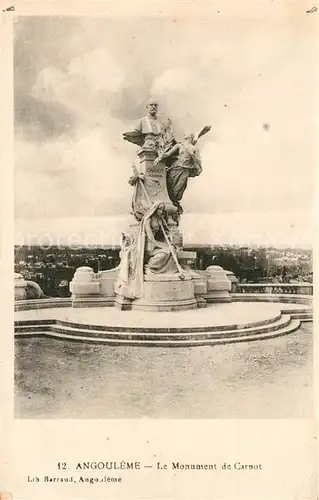 AK / Ansichtskarte Angouleme Monument de Carnot Angouleme
