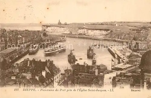AK / Ansichtskarte Dieppe_Seine Maritime Port pris de l`Eglsie Saint Jacques Dieppe Seine Maritime