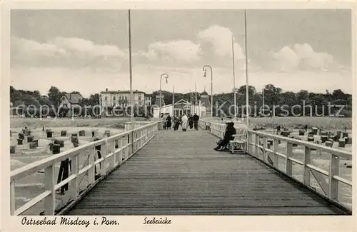 AK / Ansichtskarte Misdroy_Ostseebad_Westpommern Seebruecke Misdroy_Ostseebad