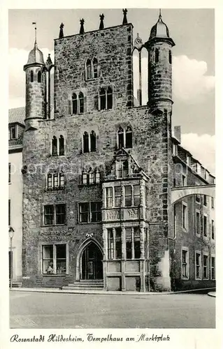 AK / Ansichtskarte Hildesheim Tempelhaus am Marktplatz Hildesheim