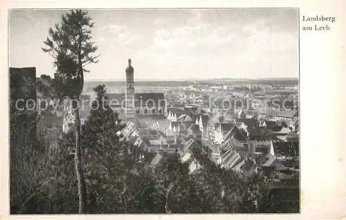 AK / Ansichtskarte Landsberg_Lech Panorama Landsberg_Lech