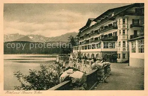 AK / Ansichtskarte Eibsee Hotel und Pension Eibsee Eibsee