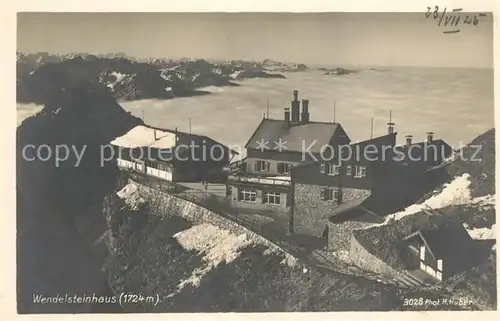 AK / Ansichtskarte Wendelsteinhaus Berghotel Panorama Wendelsteinhaus