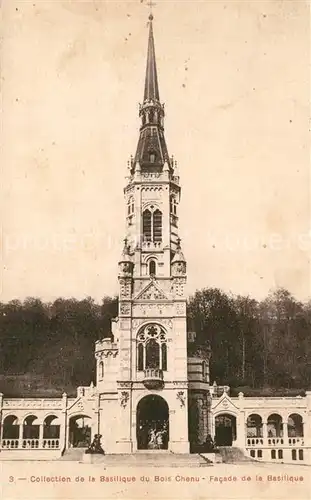 AK / Ansichtskarte Chenu_Sarthe Collection de la Basilique du Bois Chenu Facade Chenu Sarthe