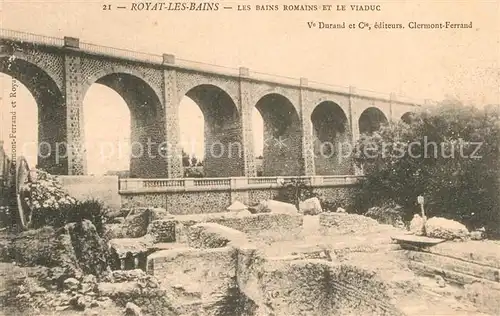 AK / Ansichtskarte Royat_les_Bains Les Bains Romains et le Viaduc Royat_les_Bains