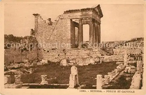 AK / Ansichtskarte Dougga Forum et Capitole Dougga