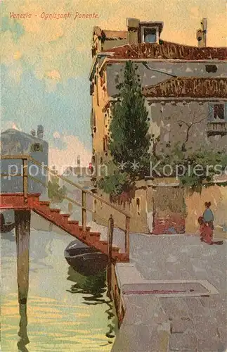 AK / Ansichtskarte Venezia_Venedig Ognissanti Ponente Venezia Venedig