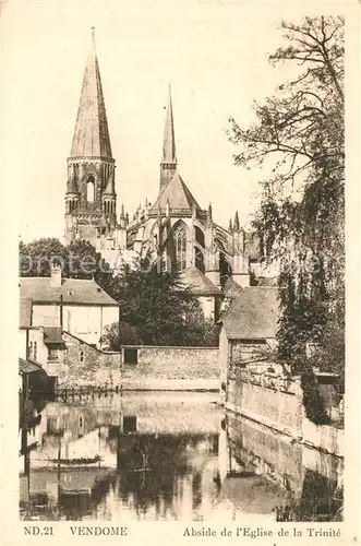 AK / Ansichtskarte Vendome Abside de lEglise de la Trinite Vendome