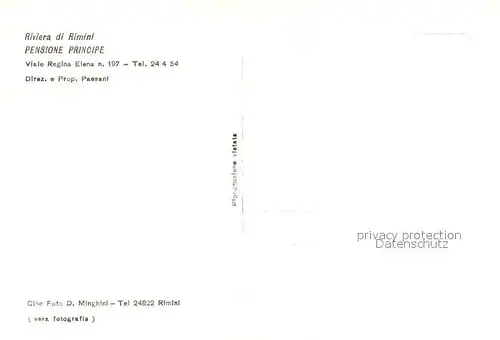 AK / Ansichtskarte Rimini Pensione Principe Rimini