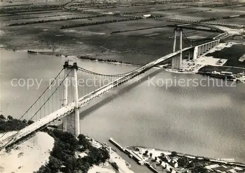 AK / Ansichtskarte Tancarville Le Pont de Tancarville Vue aerienne Tancarville