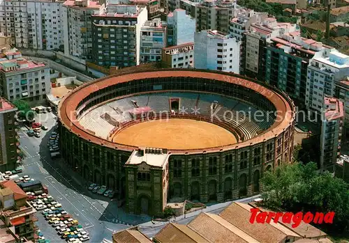 AK / Ansichtskarte Tarragona Piaza de Toros Fliegeraufnahme Tarragona