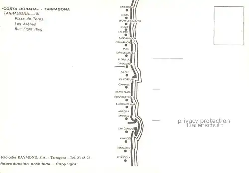 AK / Ansichtskarte Tarragona Piaza de Toros Fliegeraufnahme Tarragona