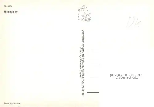 AK / Ansichtskarte Hirtshals Fliegeraufnahme mit Leuchtturm Hirtshals