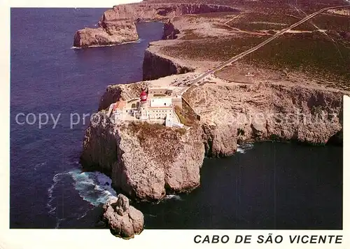 AK / Ansichtskarte Cabo_de_Sao_Vicente_Algarve Fliegeraufnahme Cabo_de