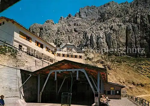 AK / Ansichtskarte Koelner_Huette am Rosengarten mit Gondellift Bergstation 
