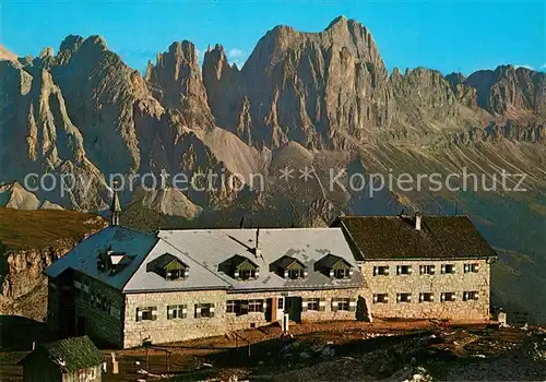 AK / Ansichtskarte Schlernhaus mit Rosengarten Schlernhaus