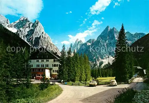 AK / Ansichtskarte Sexten_Sesto_Suedtirol Dolomiten Hotel Elferkofel Zwoelferkofel Sexten_Sesto_Suedtirol