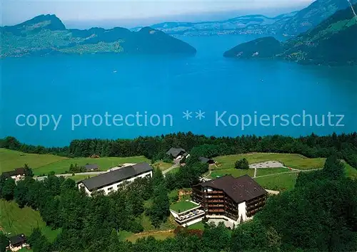 AK / Ansichtskarte Emmetten Heimstaette SPM Ferienzentrum Fliegeraufnahme Emmetten