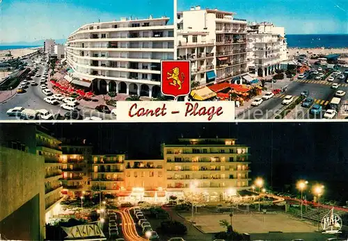 AK / Ansichtskarte Canet_Plage Vue sur le front de mer Vue sur lentree de la Station Canet_Plage