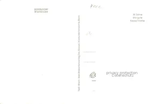 AK / Ansichtskarte Duesseldorf Rheinbruecke Duesseldorf