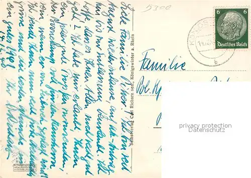 AK / Ansichtskarte Bad_Godesberg 7 Gipfel des Siebengebirges von der Caecilienhoehe Bad_Godesberg