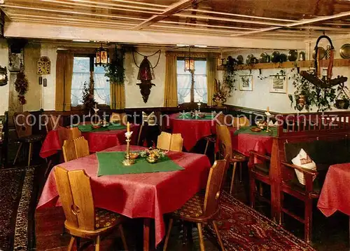 AK / Ansichtskarte Saig_Schwarzwald Hotel Schwarzwald Gasthof Ochsen Gaststube Saig Schwarzwald