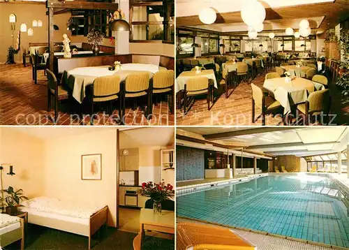 AK / Ansichtskarte Schoenwald_Schwarzwald Familienerholungszentrum Katharinenhoehe Gastraeume Zimmer Hallenbad Schoenwald Schwarzwald