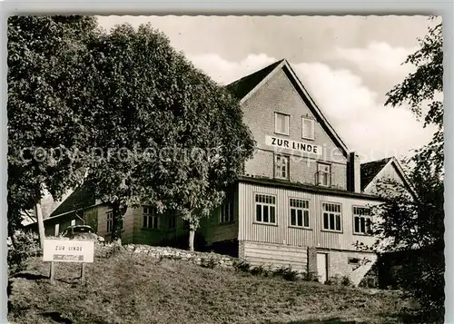 AK / Ansichtskarte Riefensbeek Kamschlacken Gasthaus Zur Linde Riefensbeek Kamschlacken